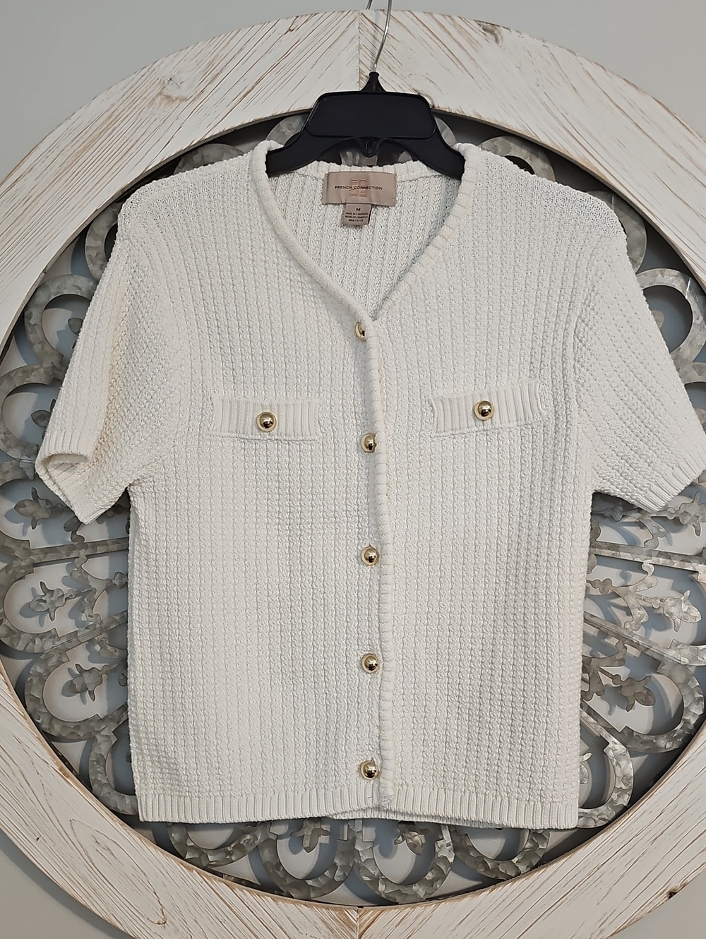 French Connection White Sweater